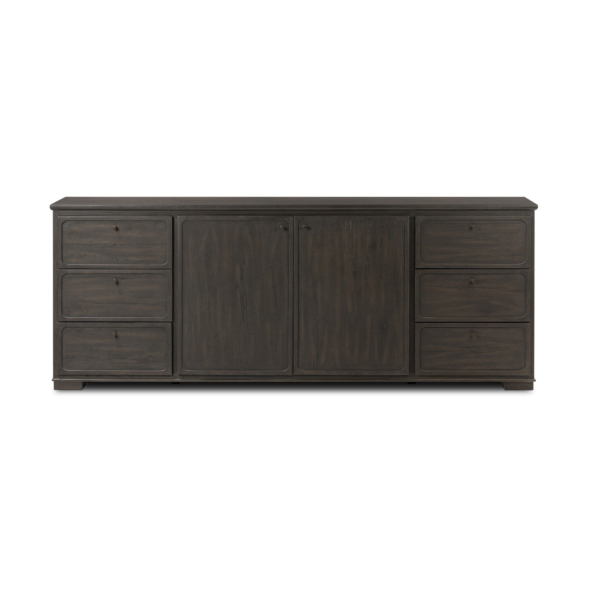Leora Sideboard FURNITURE - sideboard Four Hands Smoked Black Veneer