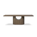 Bevie 98" Dining Table FURNITURE - dining table Four Hands Brown Oak Veneer