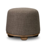 Bilbury Ottoman FURNITURE - ottoman Four Hands Saxon Mink