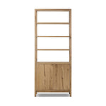 Tula Bookcase FURNITURE - bookcase Four Hands Worn Oak Veneer