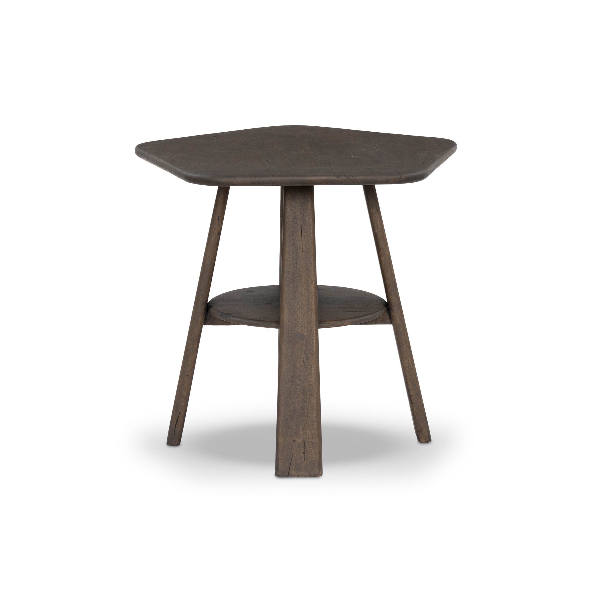 Brennon End Table FURNITURE - end table Four Hands Aged Belgium Bleach