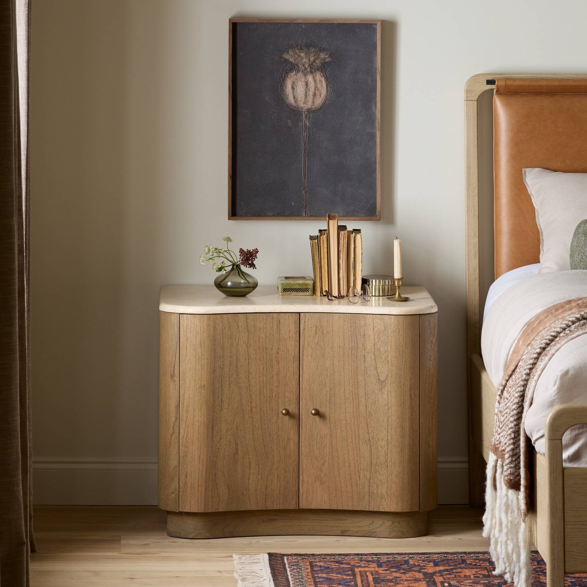 Boa Nightstand FURNITURE - nightstand Four Hands