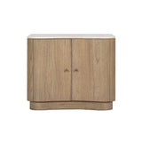 Boa Nightstand FURNITURE - nightstand Four Hands Cream Marble