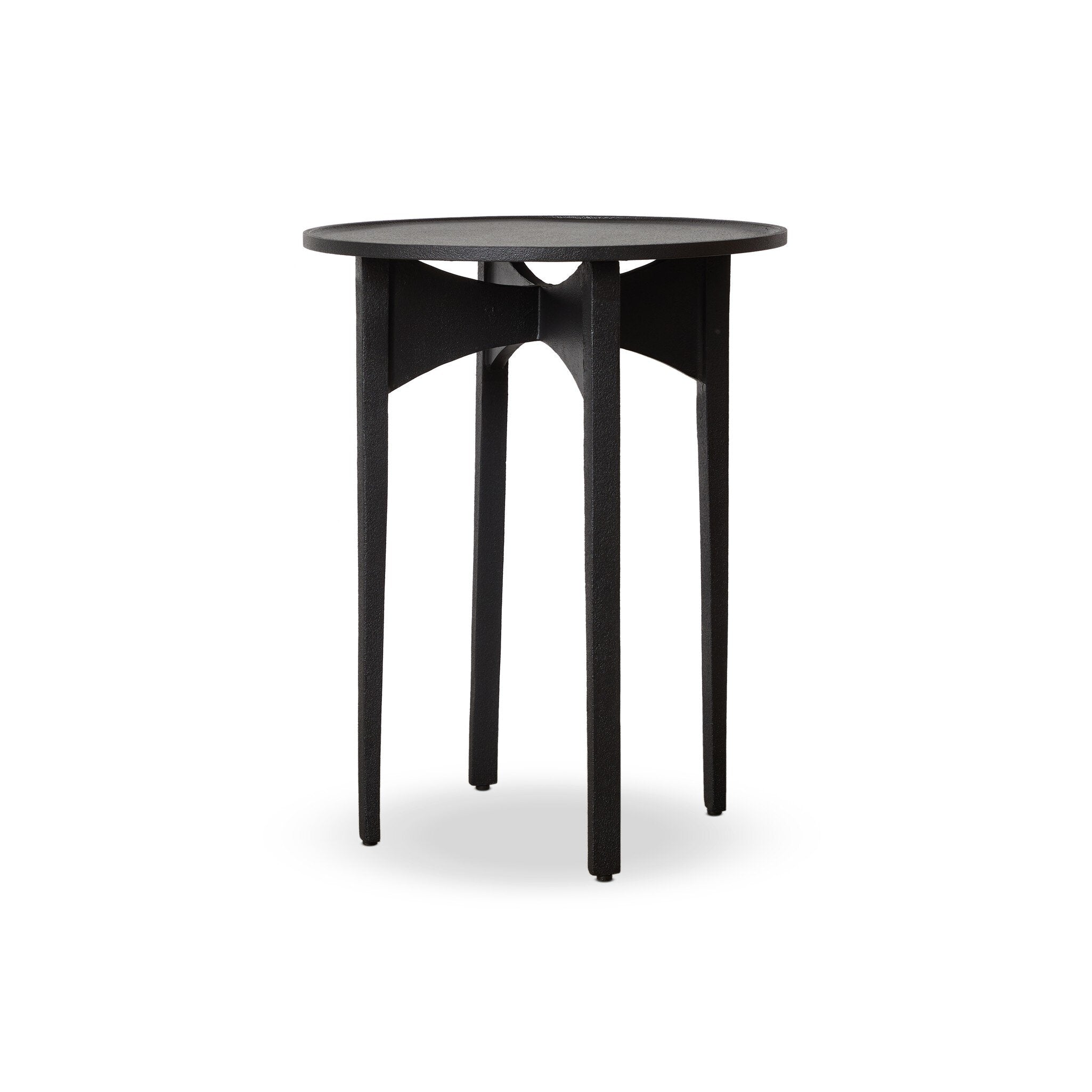 Mona End Table FURNITURE - end table Four Hands Textured Iron