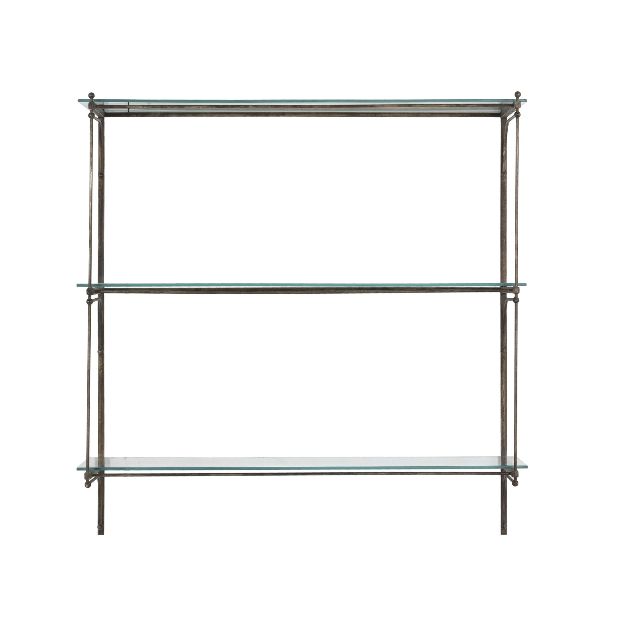 Romilly Shelves FURNITURE - shelving unit Four Hands Brushed Iron