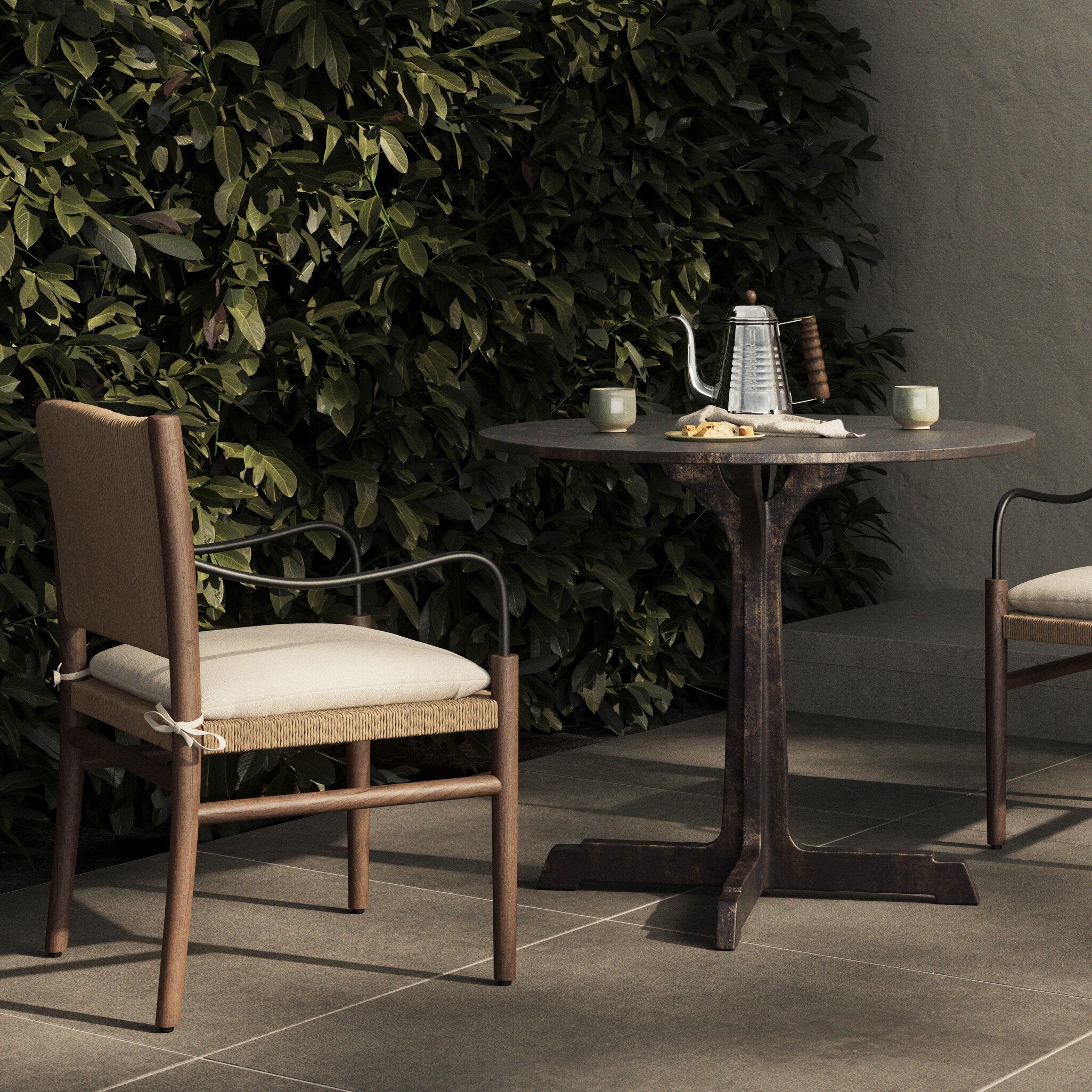 Malloy Outdoor 36" Dining Table FURNITURE - dining table Four Hands