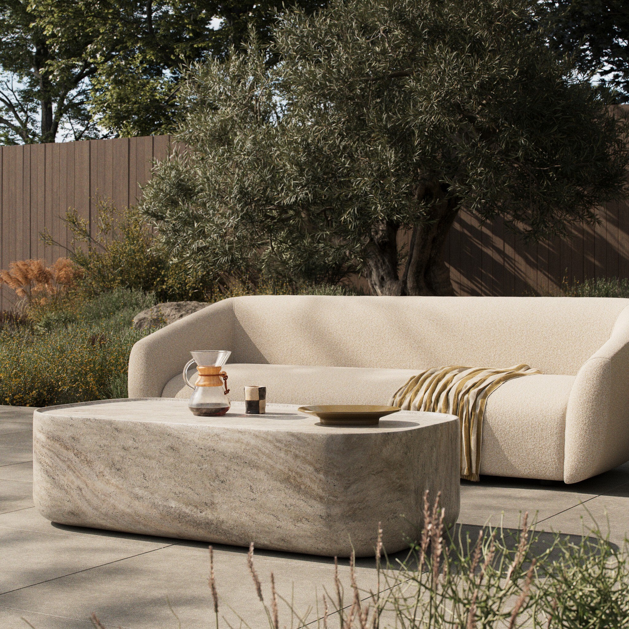 Manor Outdoor Coffee Table FURNITURE - coffee table Four Hands