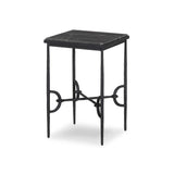 Babylon Small End Table FURNITURE - end table Four Hands Grey Italian Marble