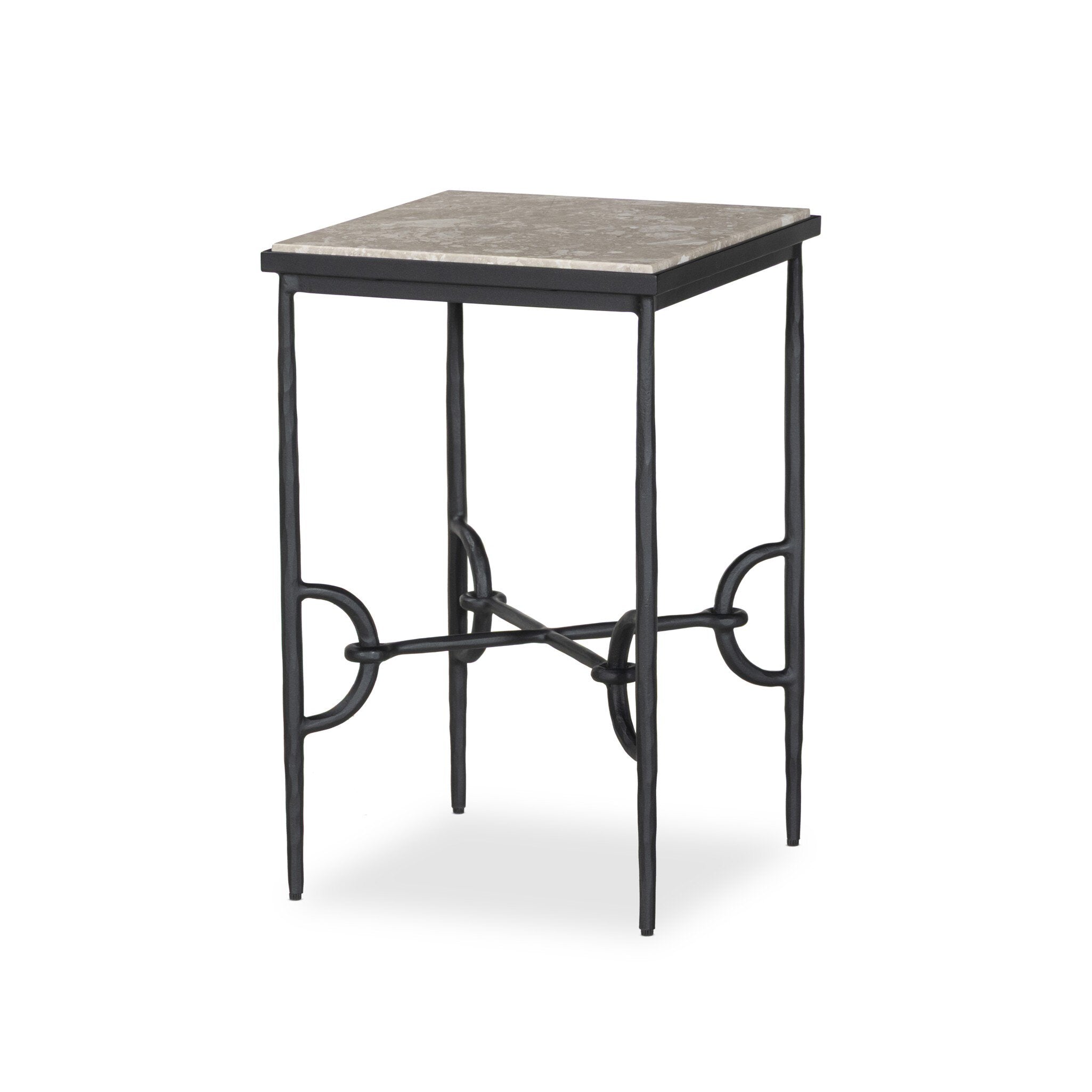 Babylon Small End Table FURNITURE - end table Four Hands Lunar Marble