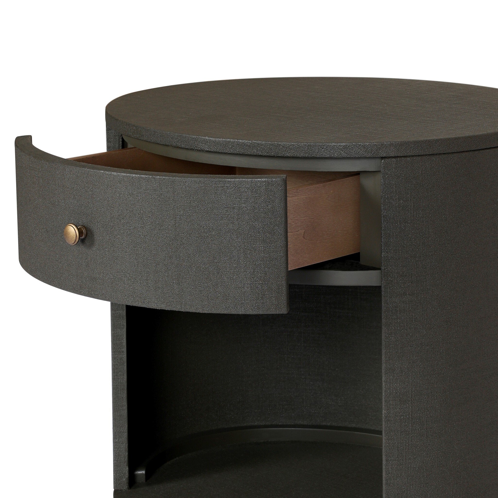 Amelia Oval One Drawer Nightstand FURNITURE - nightstand Four Hands