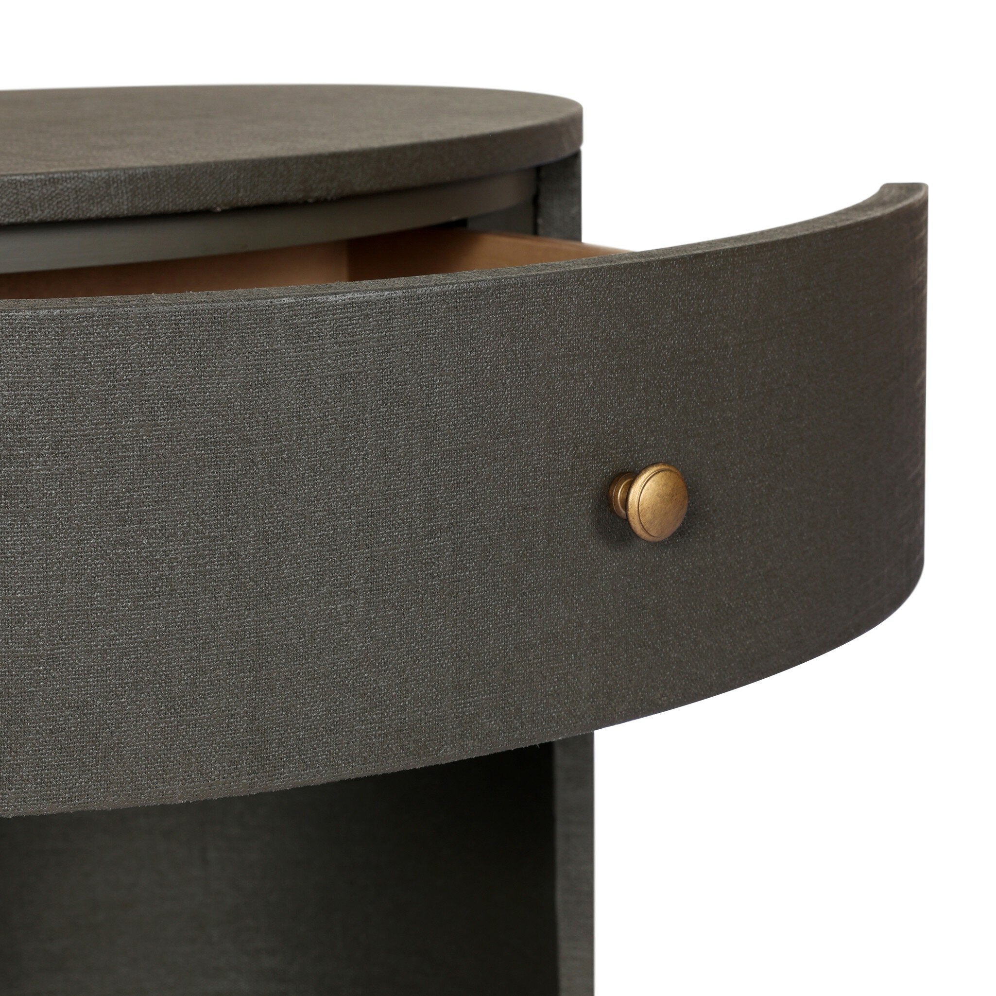 Amelia Oval One Drawer Nightstand FURNITURE - nightstand Four Hands