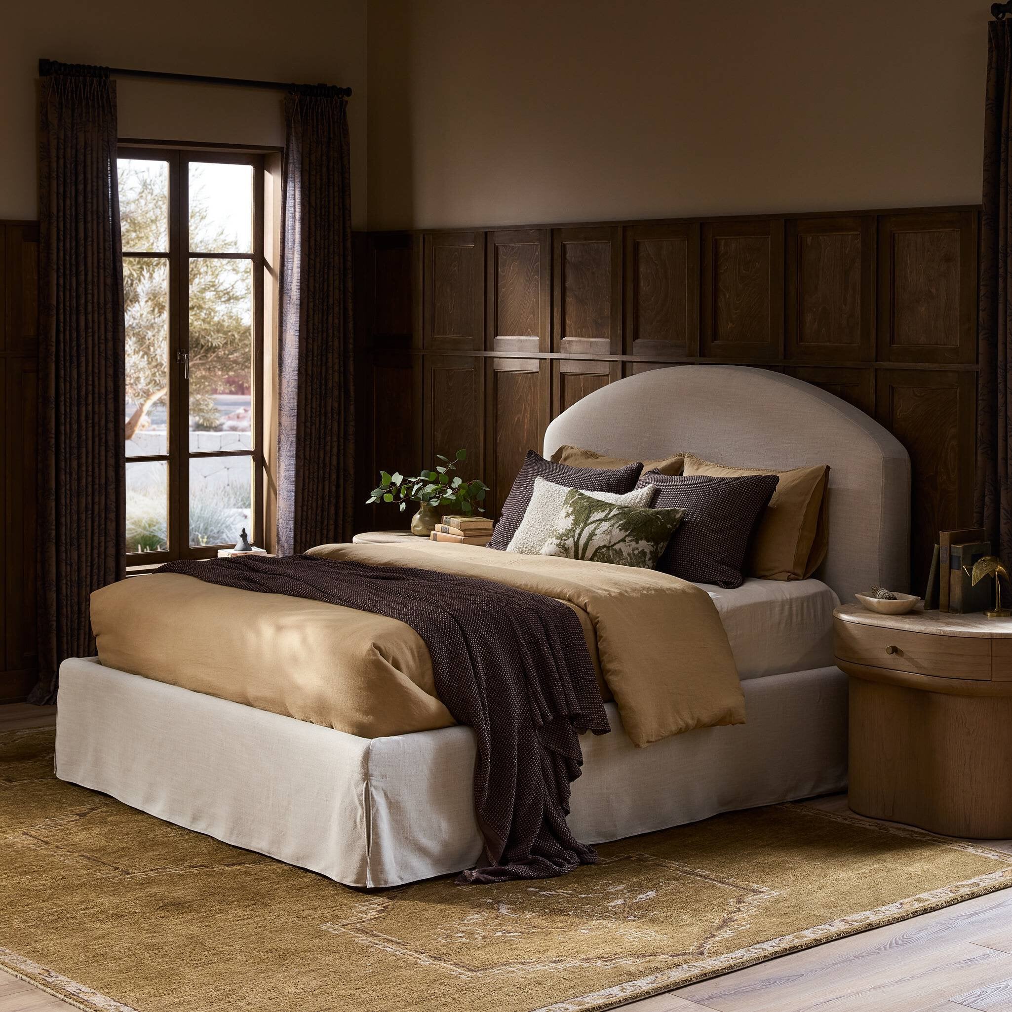 Oasley Slipcover Bed FURNITURE - beds Four Hands