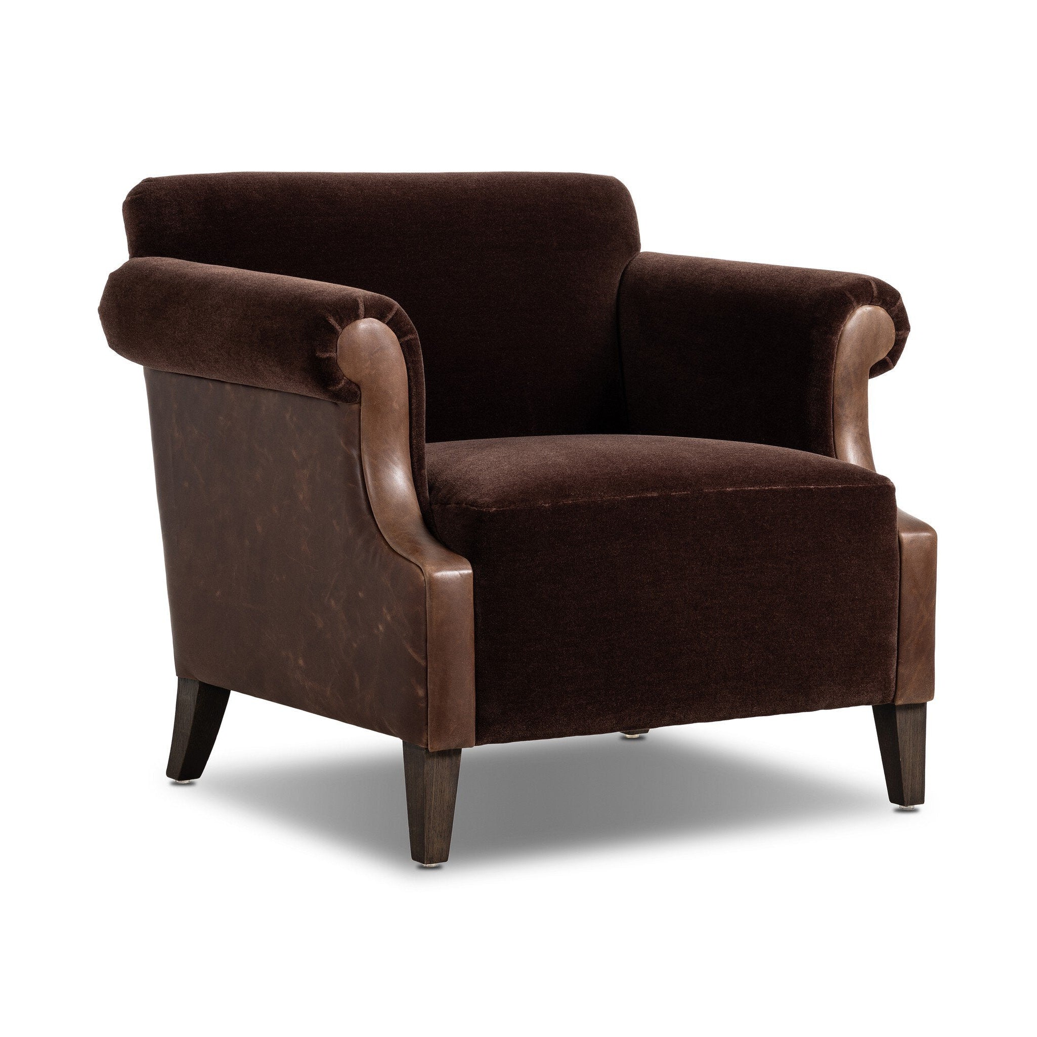 Harvey Chair FURNITURE - chairs Four Hands Monte Chocolate