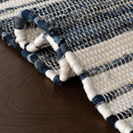Diora Denim Bohemian Striped Rug RUGS - cotton Dash & Albert