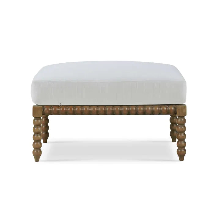 Charlotte Ottoman FURNITURE - ottoman Bramble White