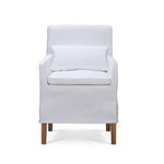Bilboa Slipcovered Arm Dining Chair FURNITURE - dining chair Bramble