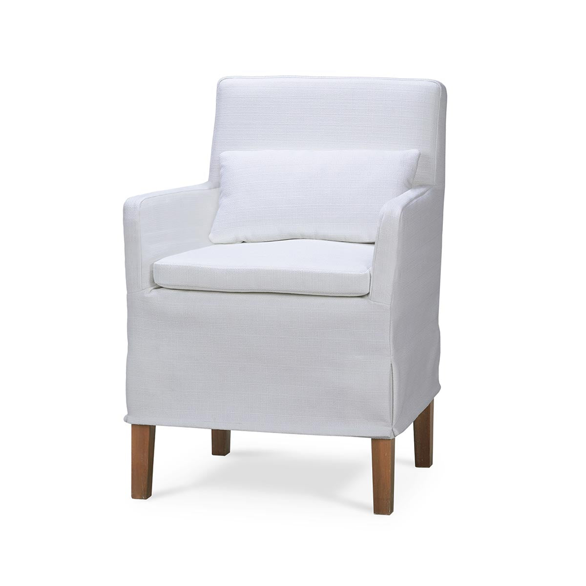 Bilboa Slipcovered Arm Dining Chair FURNITURE - dining chair Bramble