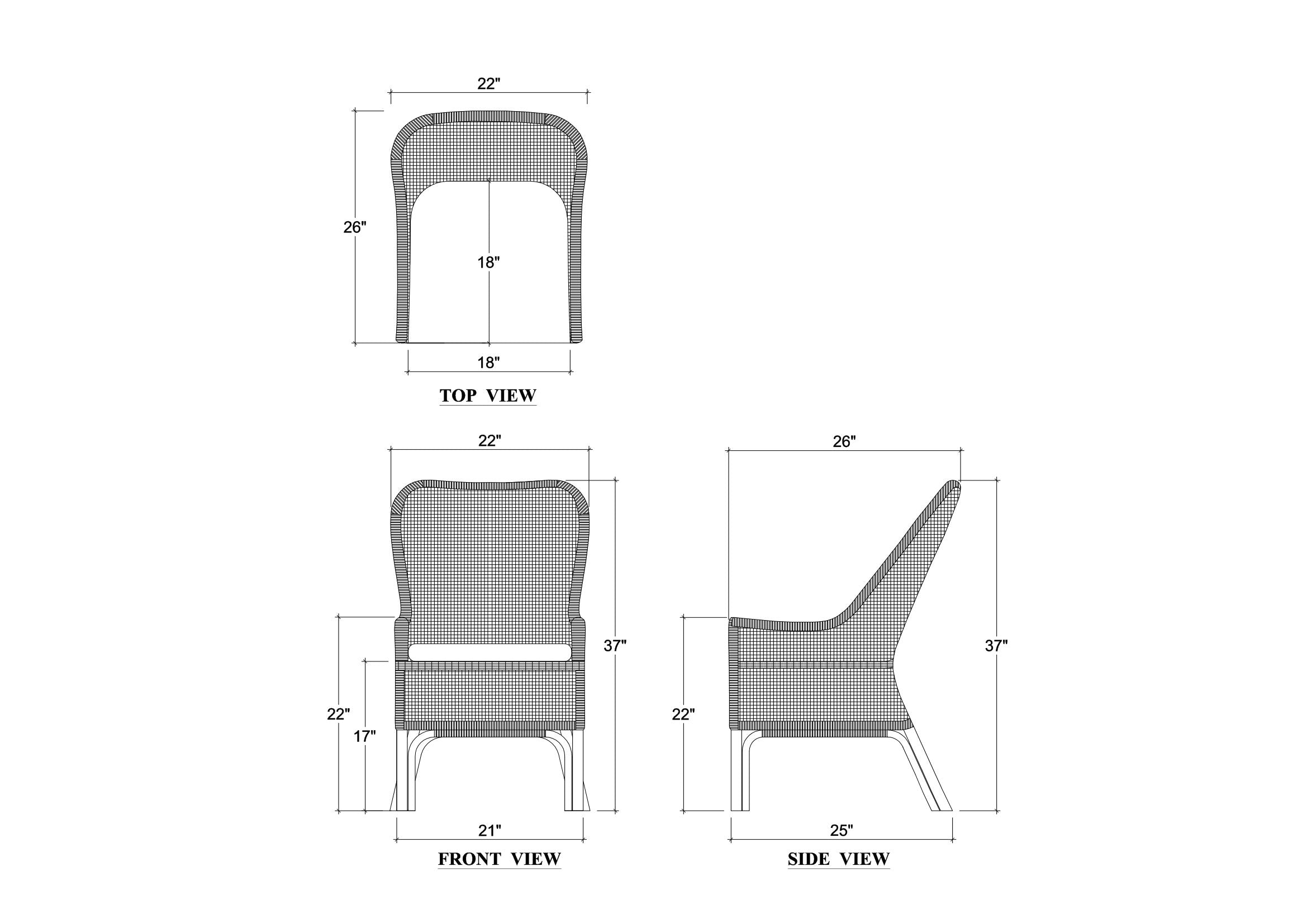 Christo Rattan Dining Chair FURNITURE - dining chair Bramble