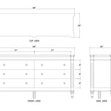 Keelie 6 Drawer Dresser FURNITURE - dresser Bramble