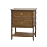 Cholet 2 Drawer Bedside Table FURNITURE - nightstand Bramble