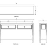 Charlotte Console Table FURNITURE - console table Bramble