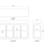 Vannes Crescent Console FURNITURE - sideboard Bramble