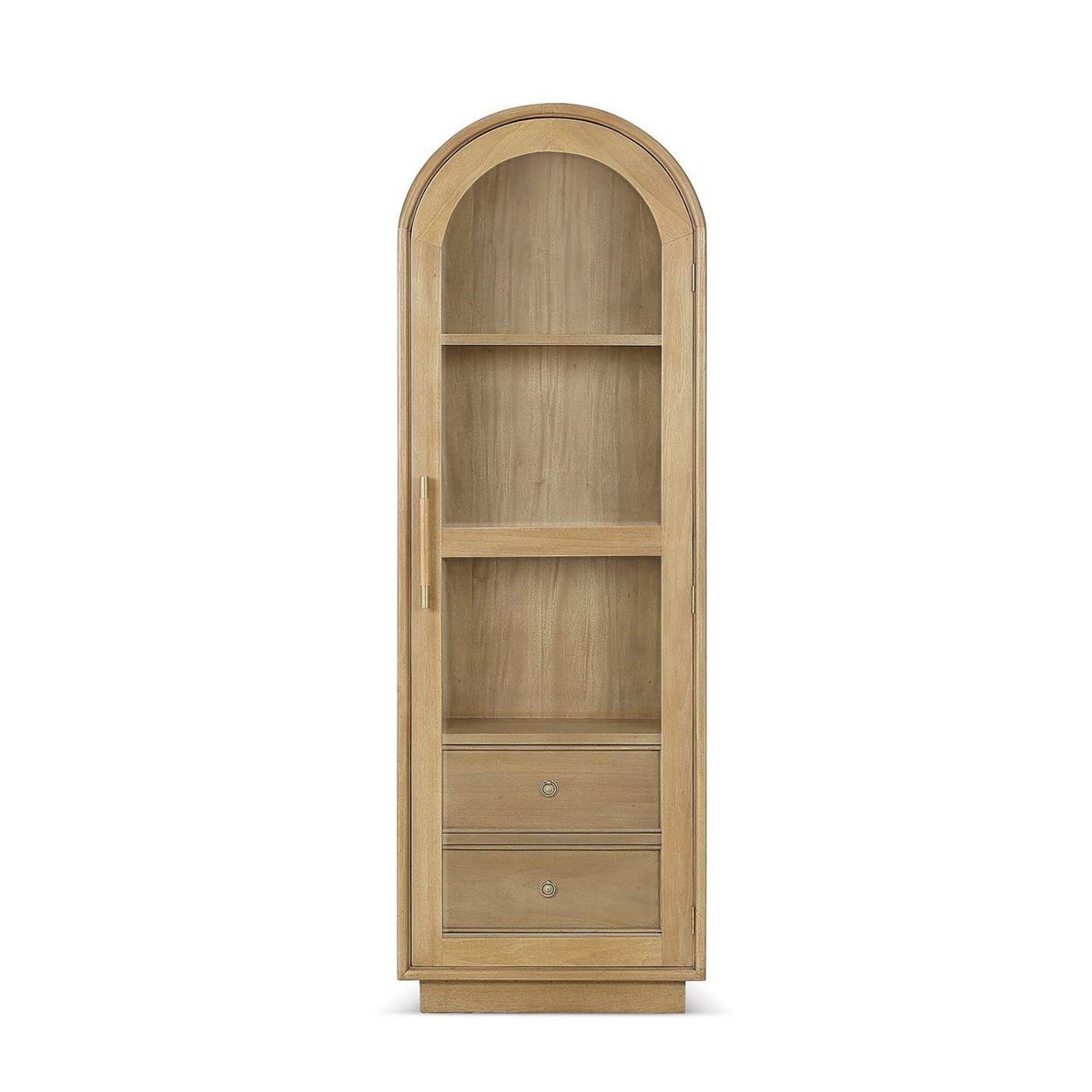 Vincent Single Door Display Cabinet FURNITURE - cabinet Bramble Fruit Wood