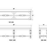 Savannah Bench FURNITURE - bench Bramble