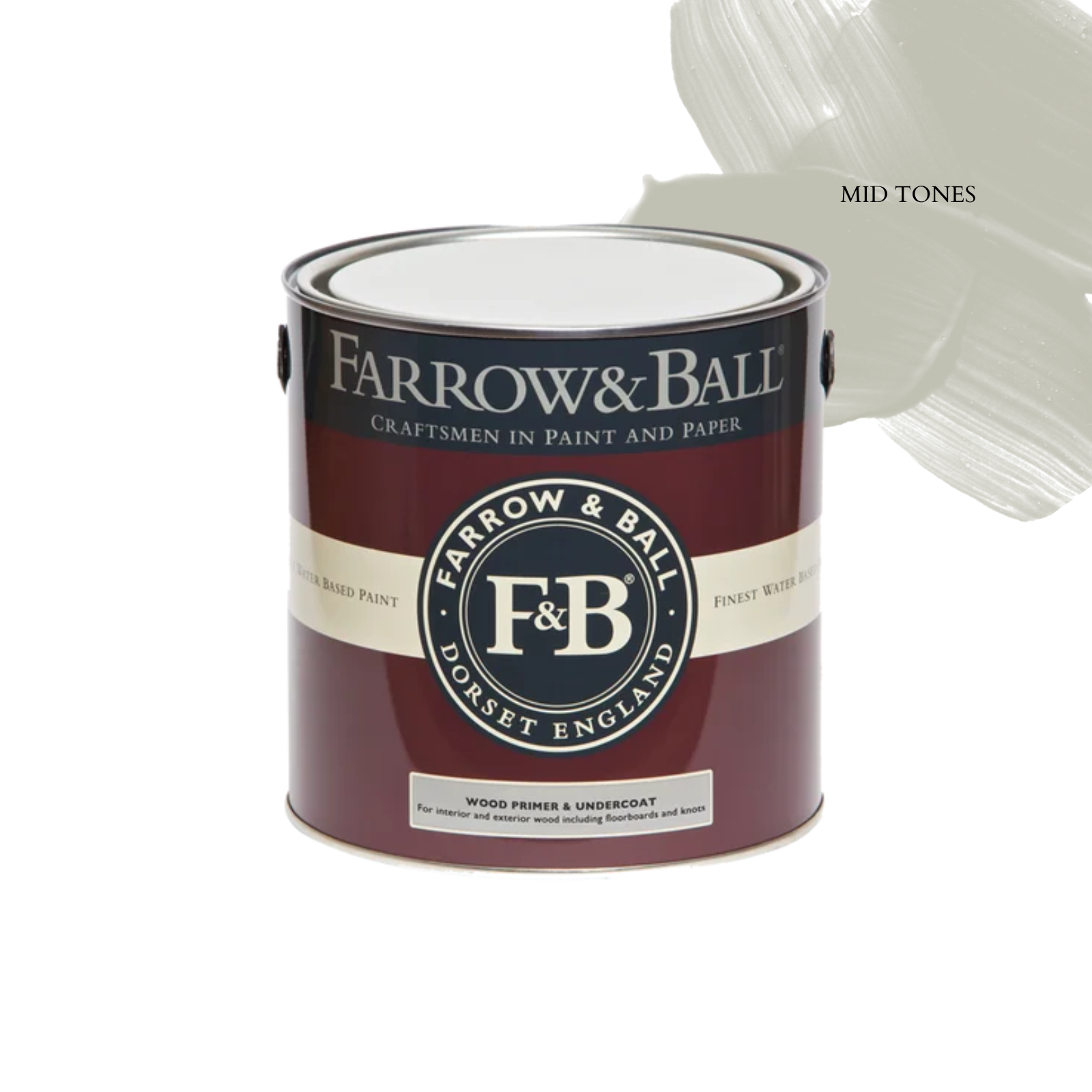 Farrow & Ball Wood Primer & Undercoat - Mid Tones