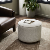 Sinclair Round Ottoman FURNITURE - ottoman Four Hands