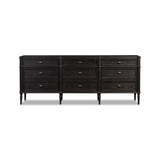 Toulouse 9 Drawer Dresser 16 - FURNITURE - dresser Four Hands Distressed Black