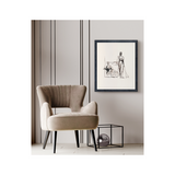 "Feminine Reflections II" Framed Art Print