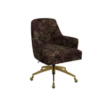 Vetta Desk Chair FURNITURE - office chair Skyline Furniture Verdure Merlot Gold