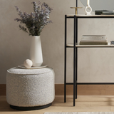Sinclair Round Ottoman FURNITURE - ottoman Four Hands
