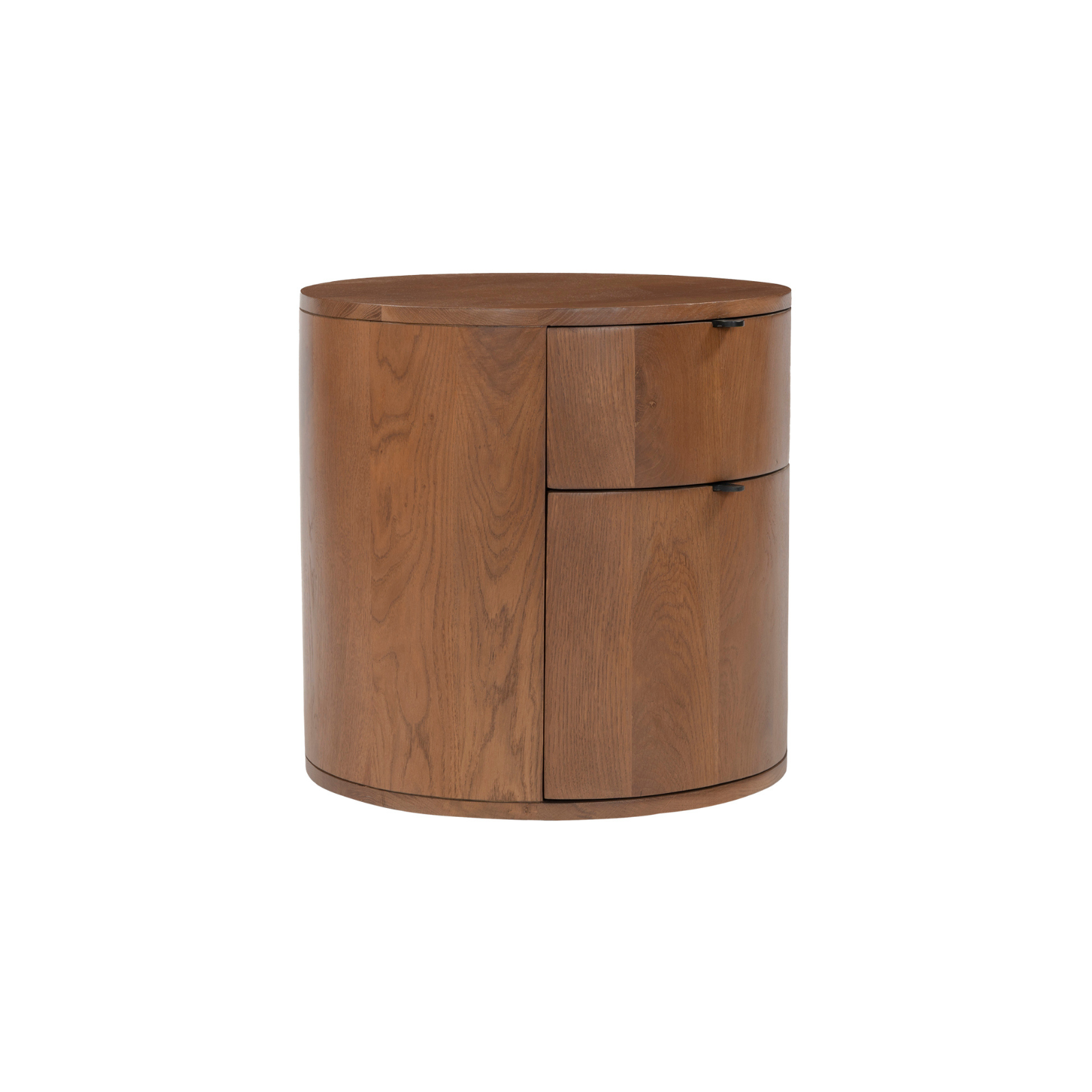 Niko Two Drawer Nightstand - Dark Oak - Rug & Weave