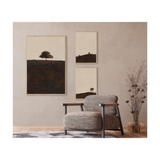 "Chestnut Horizon I" Framed Art Print