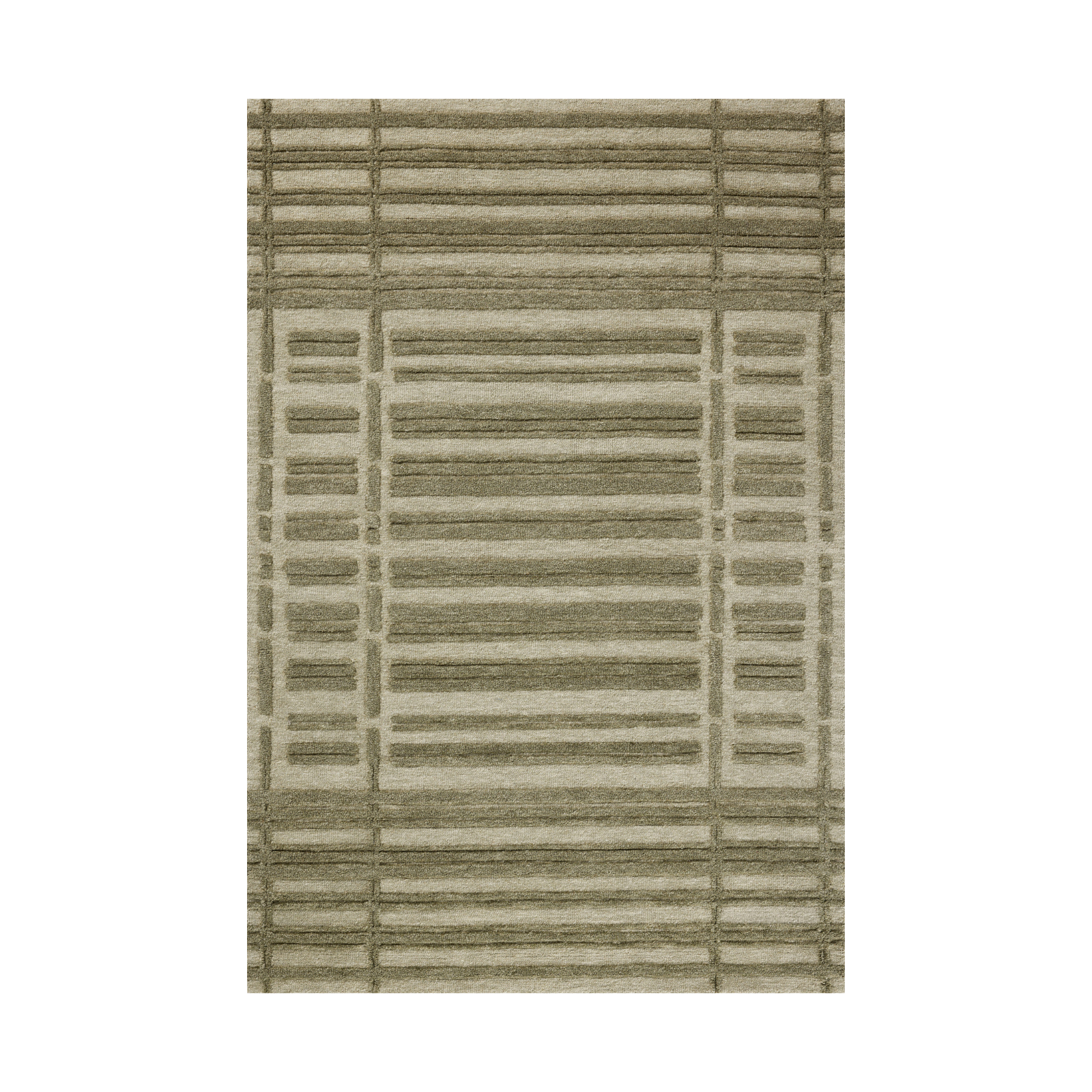 Chris Loves Julia x Loloi Bradley Sage / Olive Rug 0-RUGS-wool Loloi 18" x 18" Sample