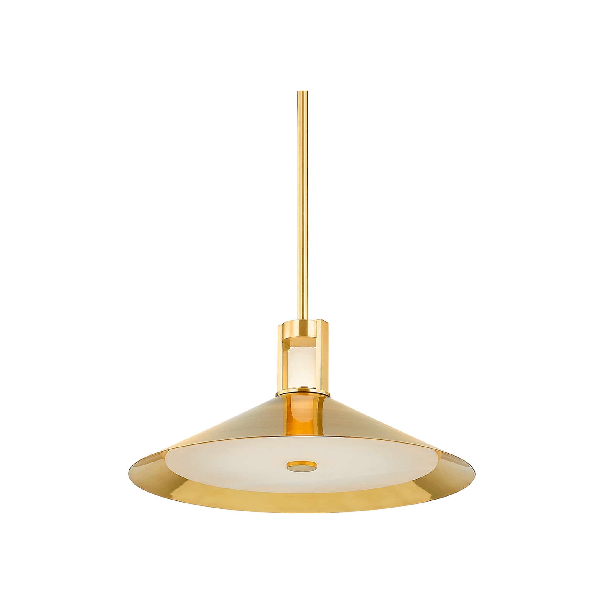 Clermont Pendant LIGHTING - pendant Hudson Valley Lighting Aged Brass Small