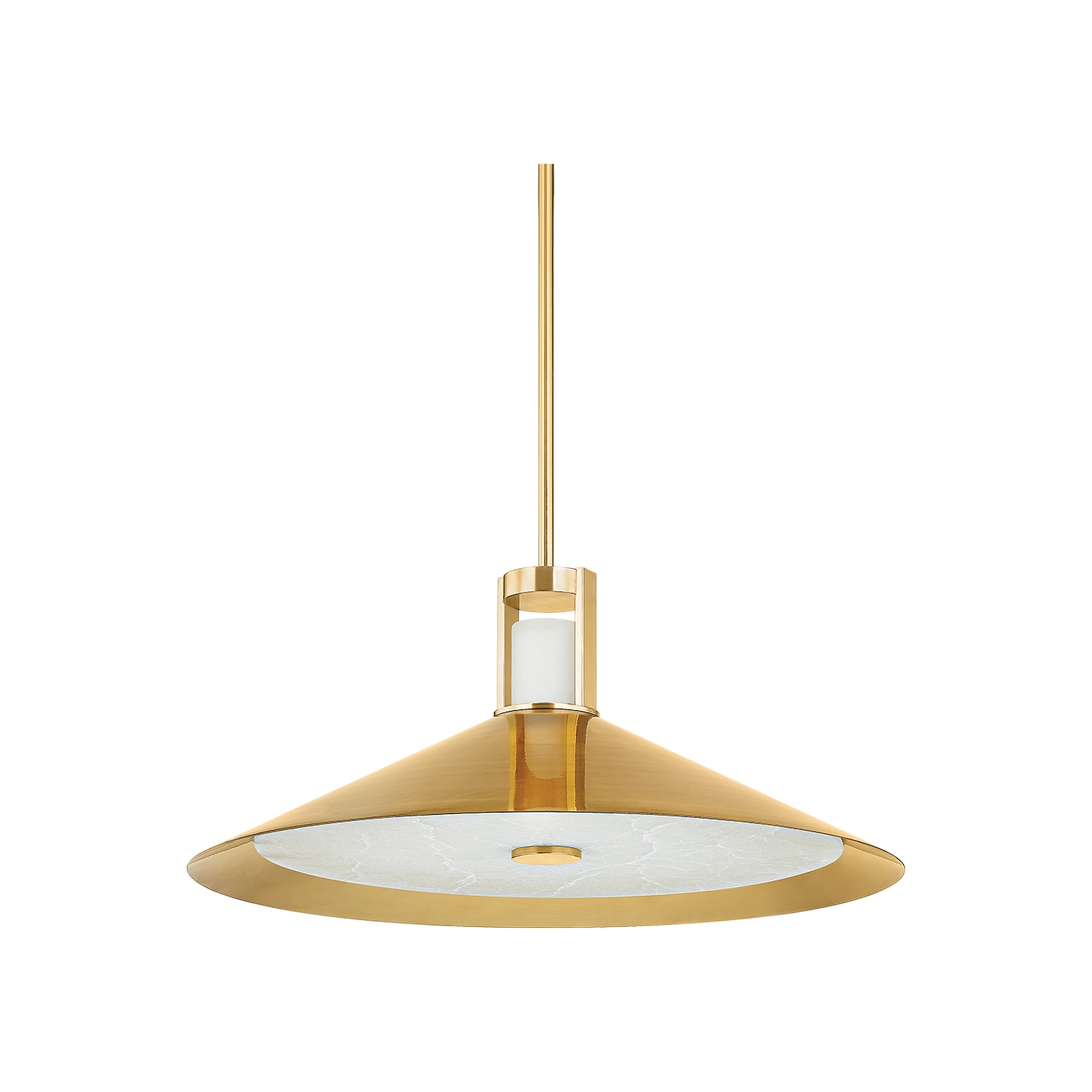 Clermont Pendant LIGHTING - pendant Hudson Valley Lighting Aged Brass Large