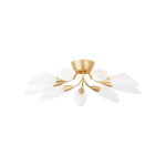 Enfield Semi Flush LIGHTING - semi flush Hudson Valley Lighting Vintage Gold Leaf Small