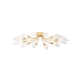 Enfield Semi Flush LIGHTING - semi flush Hudson Valley Lighting Vintage Gold Leaf Large