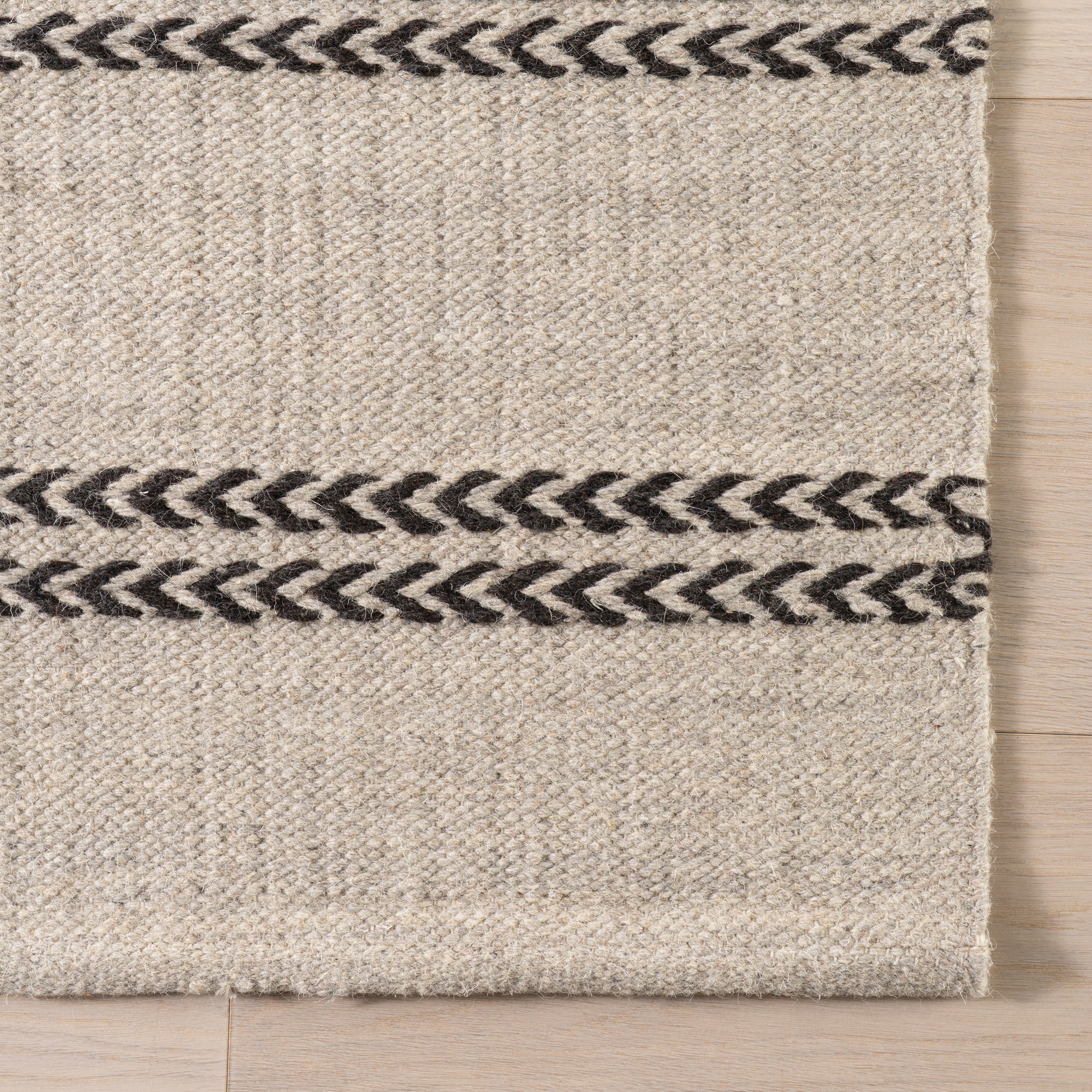 Nate Berkus York Striped Wool Cozy Area Rug RUGS - wool Dash & Albert