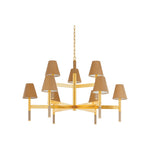 Lindenwood Chandelier LIGHTING - chandelier Hudson Valley Lighting Aged Brass Large