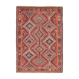 3'4" x 4'10" Vintage Persian Yalameh Rug