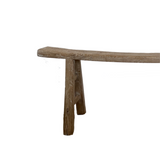 Alic Vintage Elm Wood Bench - Natural