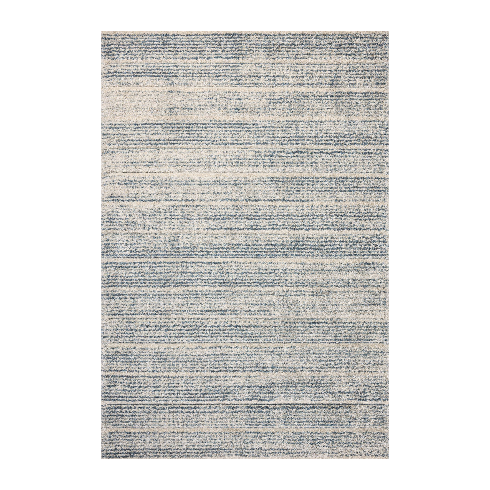 Loloi Silas Oatmeal / Blue Rug, 18" x 18" Sample