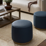 Sinclair Round Ottoman FURNITURE - ottoman Four Hands