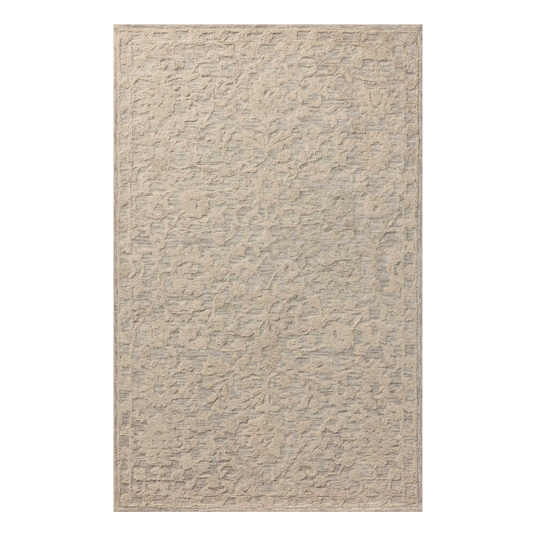 Loloi Prudence Mist / Ivory Rug Rugs Loloi 18" x 18" sample