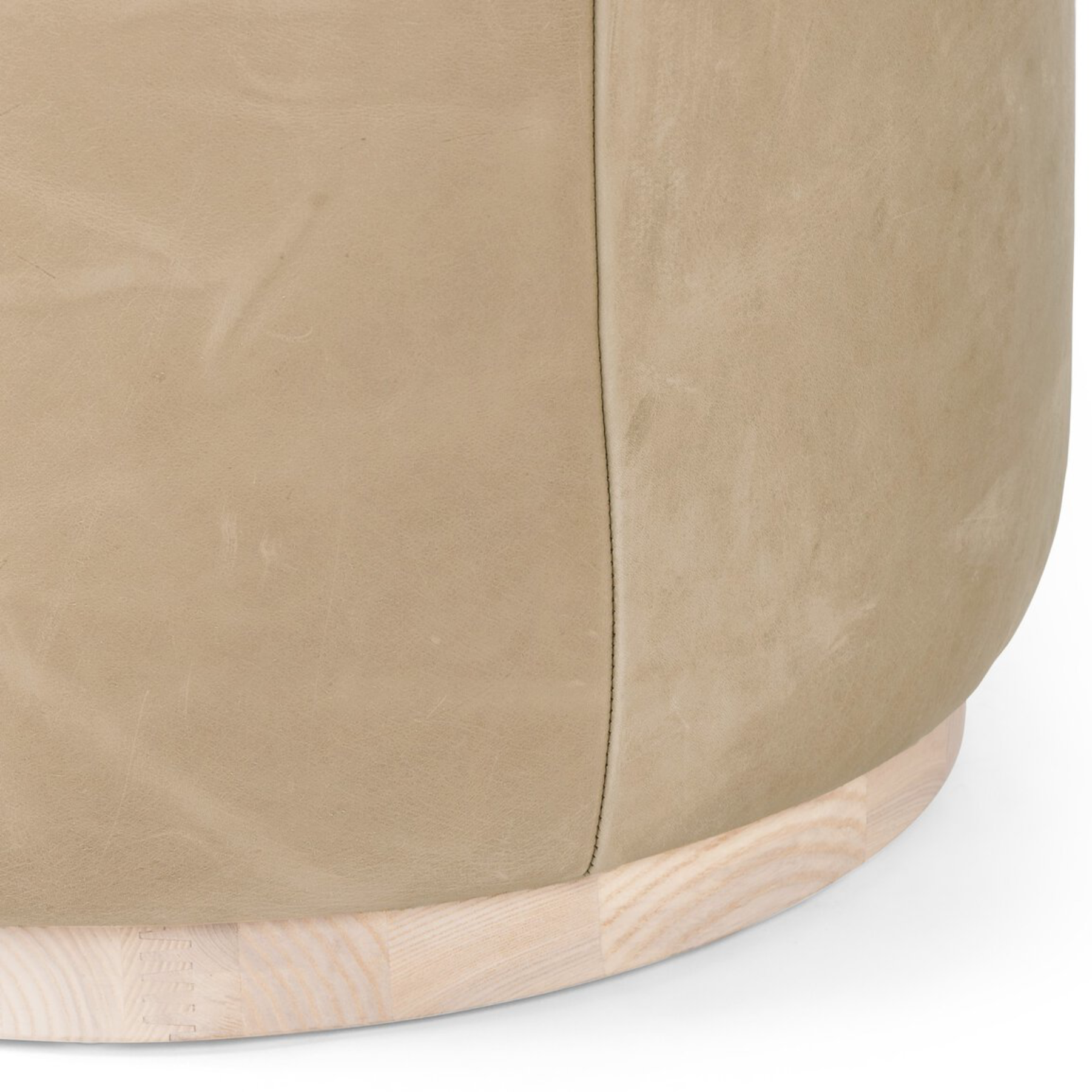 Sinclair Round Ottoman FURNITURE - ottoman Four Hands