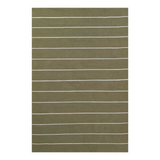 Ripple Green Stripe Reversible Rug